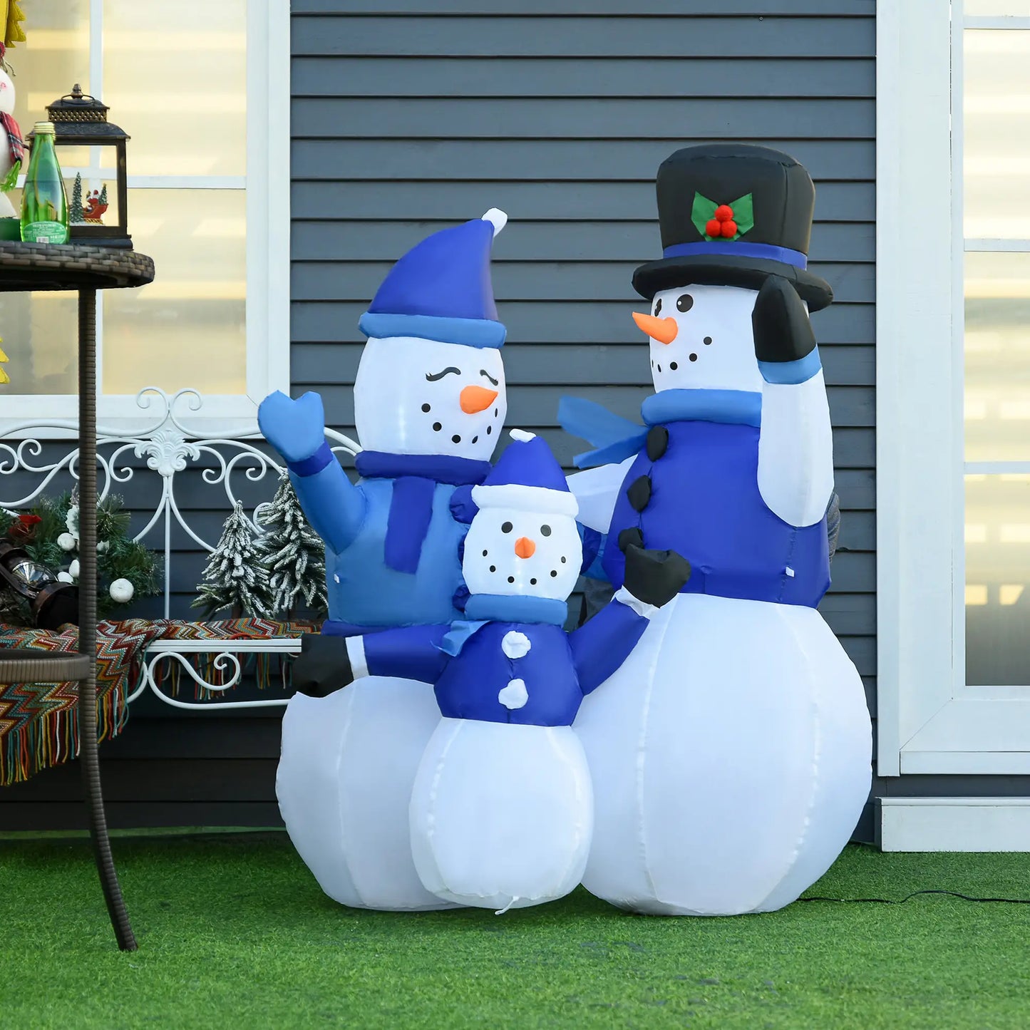 1.2M Tall LED Lighted Christmas Inflatable Snowmen, Outdoor Indoor Decor Christmas Inflatables at Gallery Canada