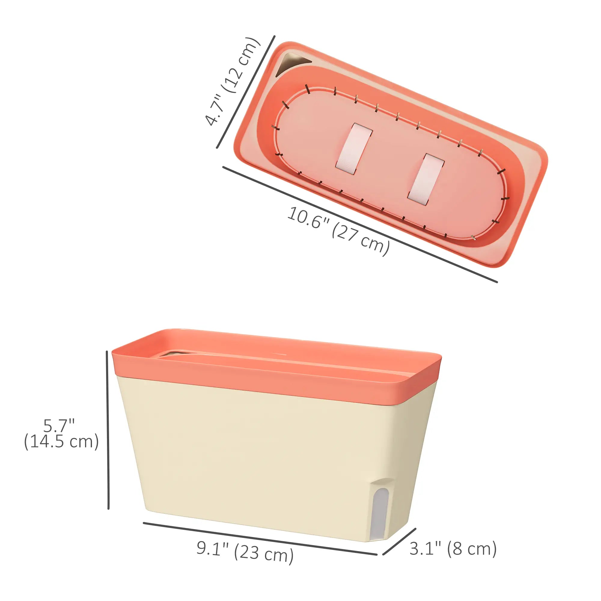 6 Pack Self Watering Flower Pots, 10.5 Inch Planter Box with Water Indicator Garden Accessories at Gallery Canada