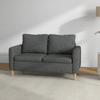 56" 2 Seat Sofa, Modern Love Seat, Upholstered Couch, Grey 2-Seater Sofas at Gallery Canada