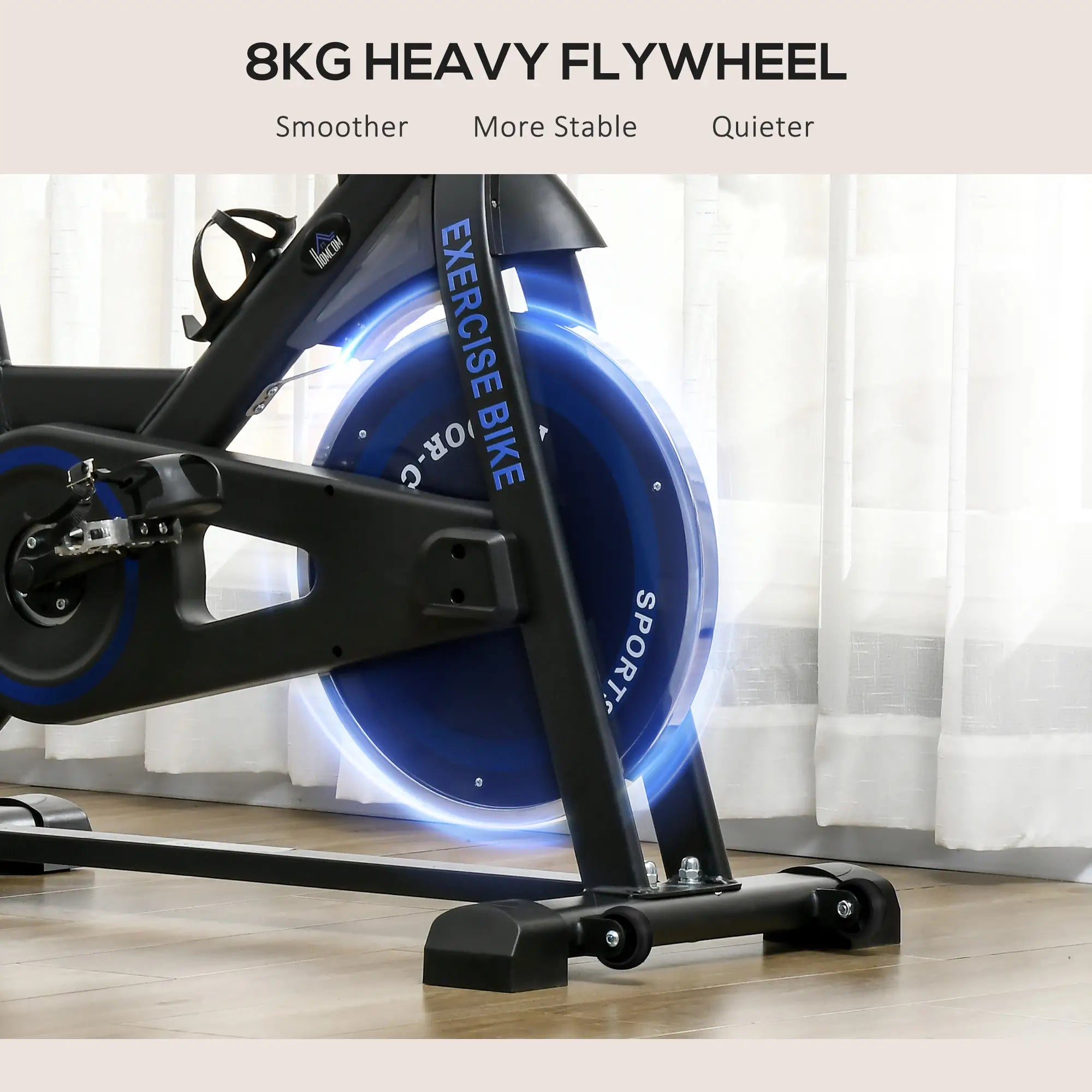 Adjustable Upright Stationary Exercise Bike, LCD Display, Indoor Cycling, Adjustable Resistance, Black Exercise & Stationary Bikes at Gallery Canada