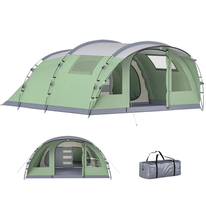 Large Family Tent, 2-4 Person, 4 Windows, Porch, Light Green Camping Tents at Gallery Canada