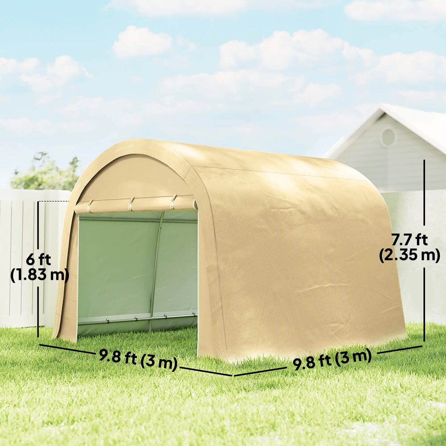 10' x 10' Outdoor Storage Tent, Heavy Duty Waterproof Portable Shed Portable Shed at Gallery Canada