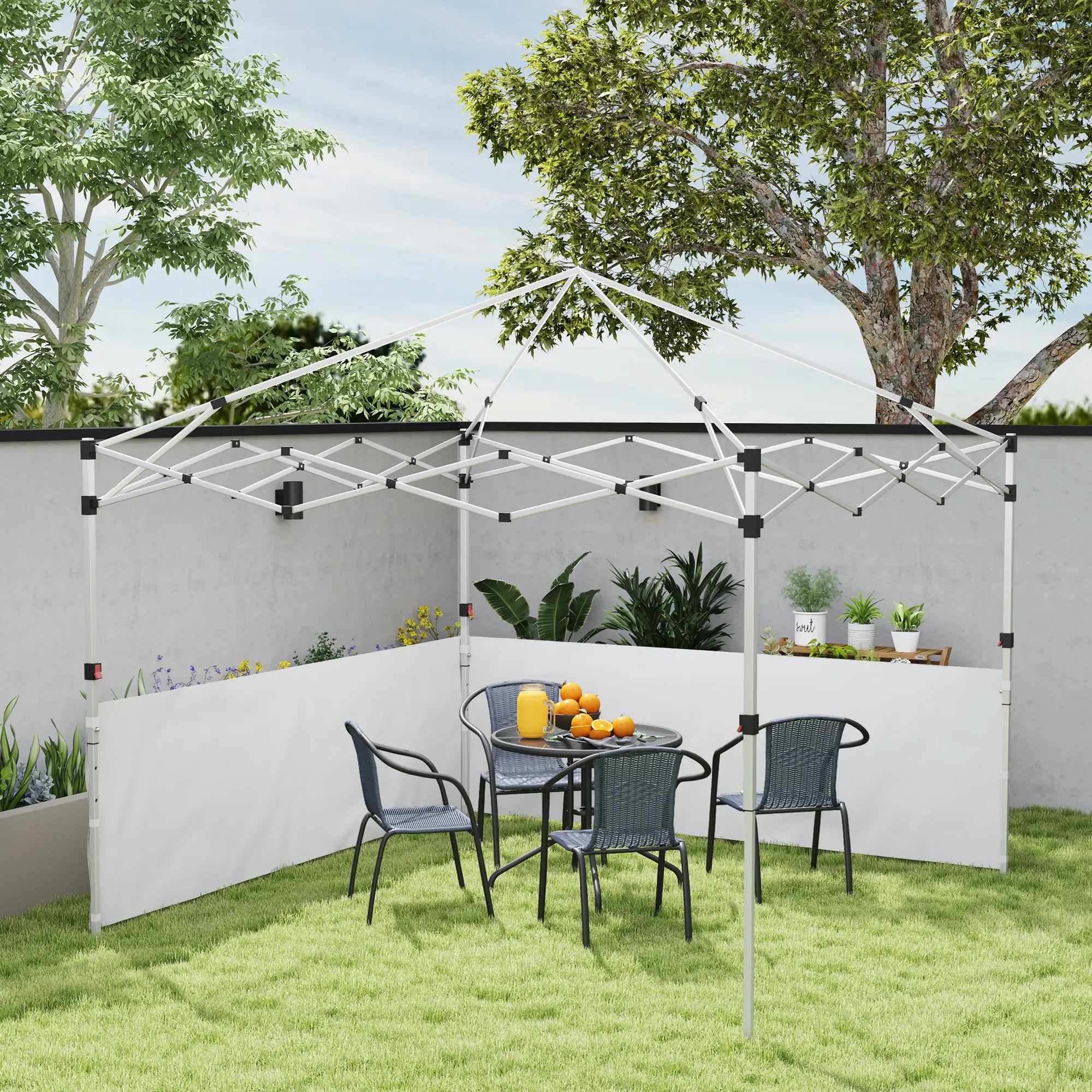 Canopy Sidewalls, 10' x 10' or 10' x 20', 2 PCS, White Gazebo Sidewalls at Gallery Canada