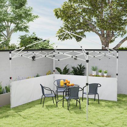 Canopy Sidewalls, 10' x 10' or 10' x 20', 2 PCS, White Gazebo Sidewalls at Gallery Canada