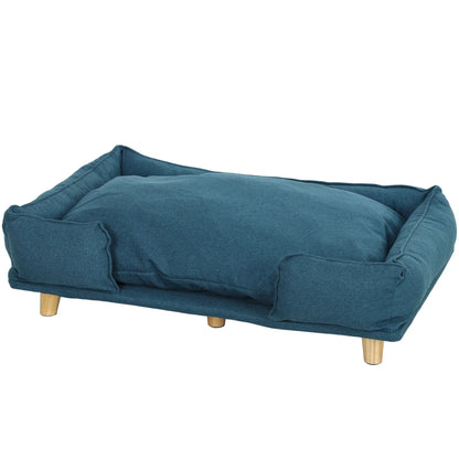 Washable Dog Sofa For Large Dogs, Elevated Pet Couch, Dark Blue Dog Sofas Dark Blue at Gallery Canada