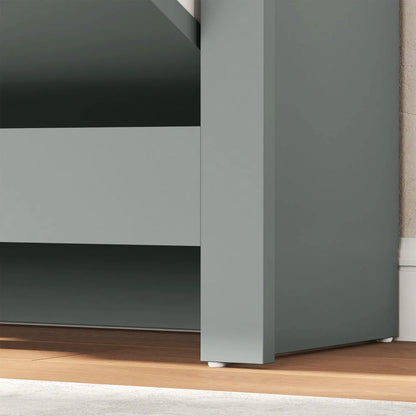 Shoe Storage Cabinet, 2 Flip Drawers, Adjustable Shelves, Light Grey Shoe Storage Cabinets & Racks at Gallery Canada