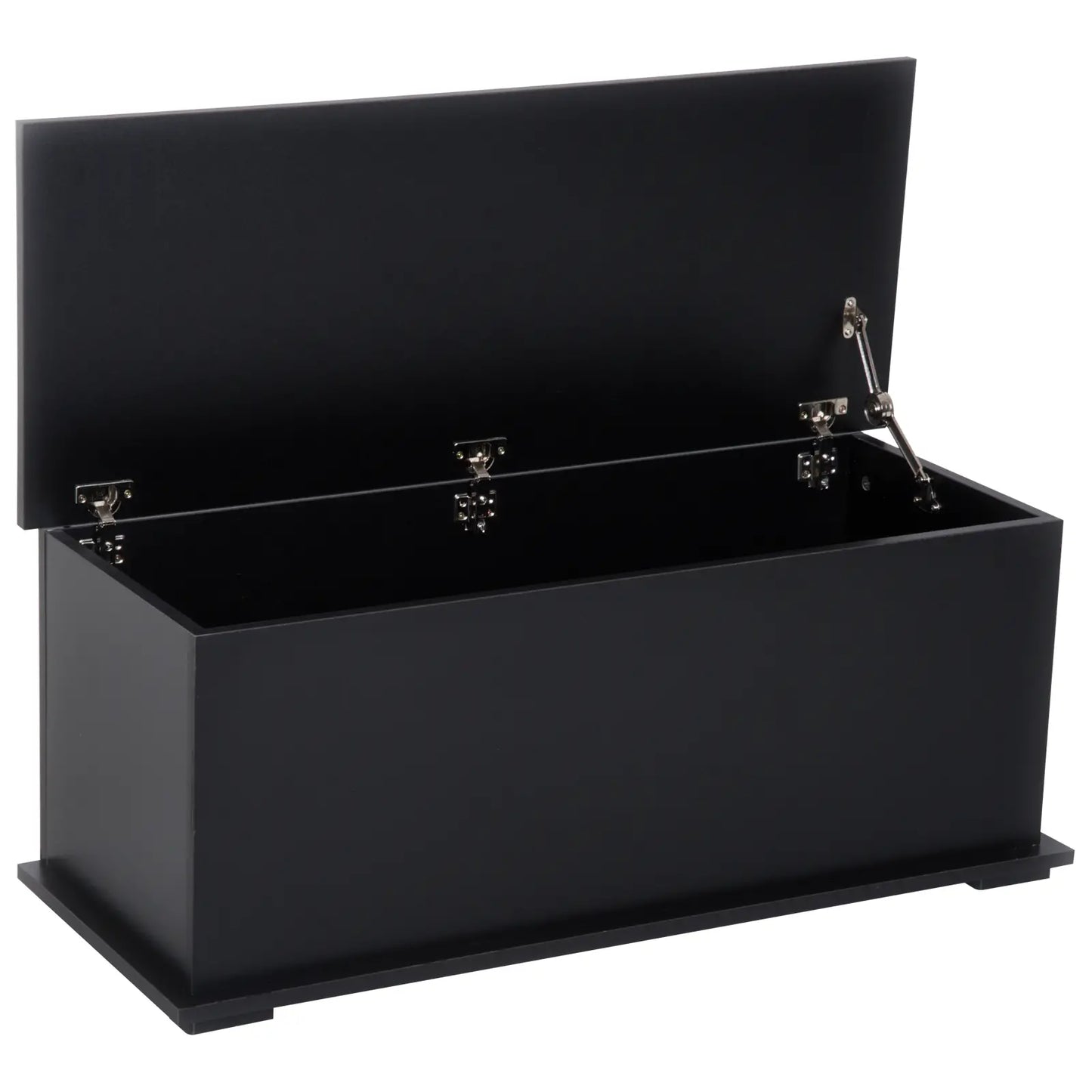 39.5" Storage Chest, 2 Safety Hinges, Flip-Top Lid, Black Storage Cabinets Black at Gallery Canada