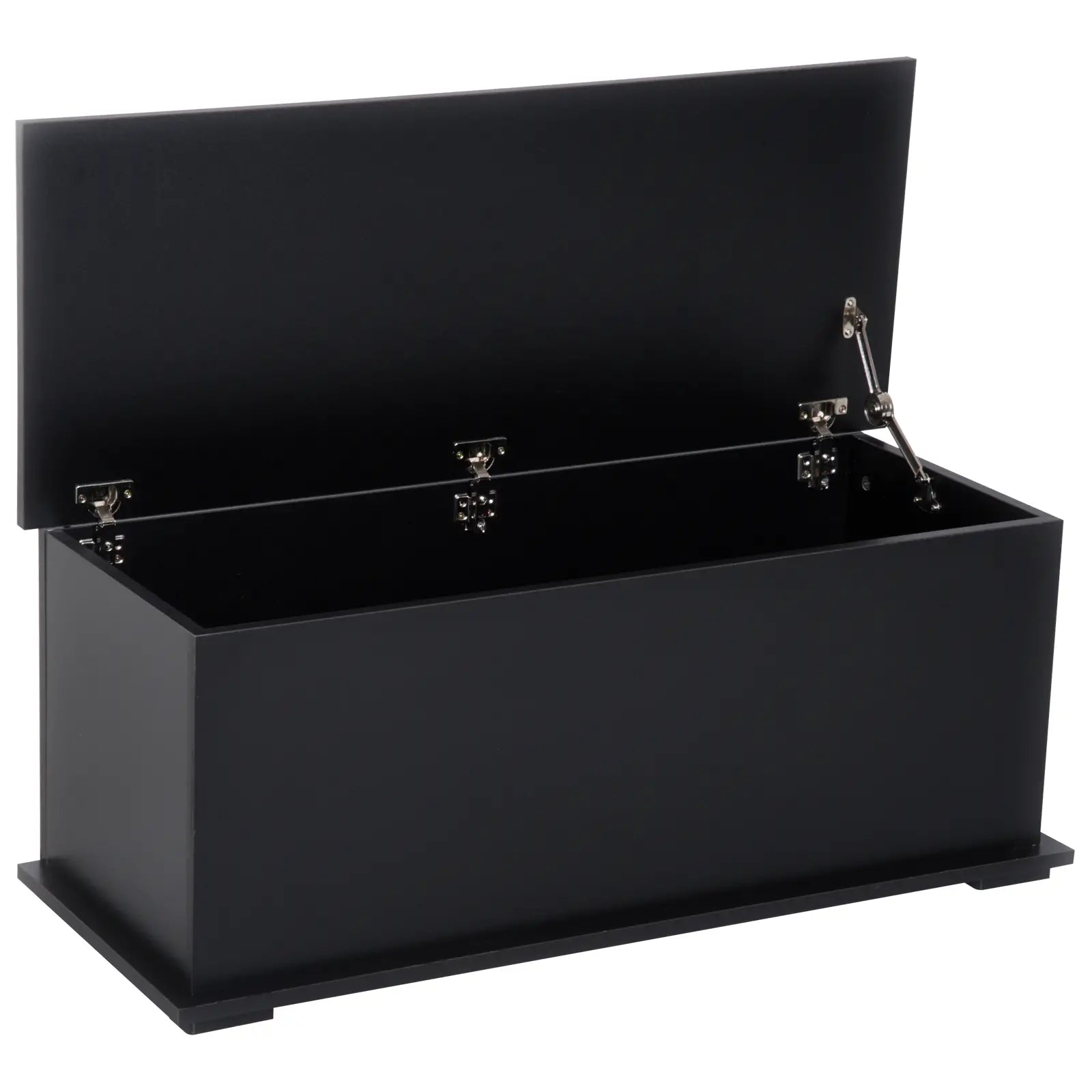 39.5" Storage Chest, 2 Safety Hinges, Flip-Top Lid, Black Storage Cabinets Black at Gallery Canada