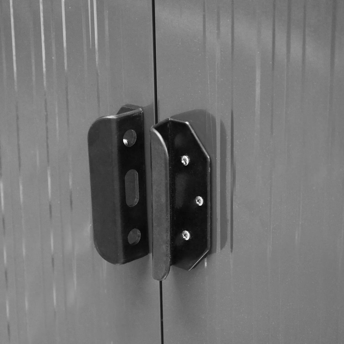 8.5' x 6' Metal Garden Shed, Utility Tool Storage, Grey Sheds at Gallery Canada