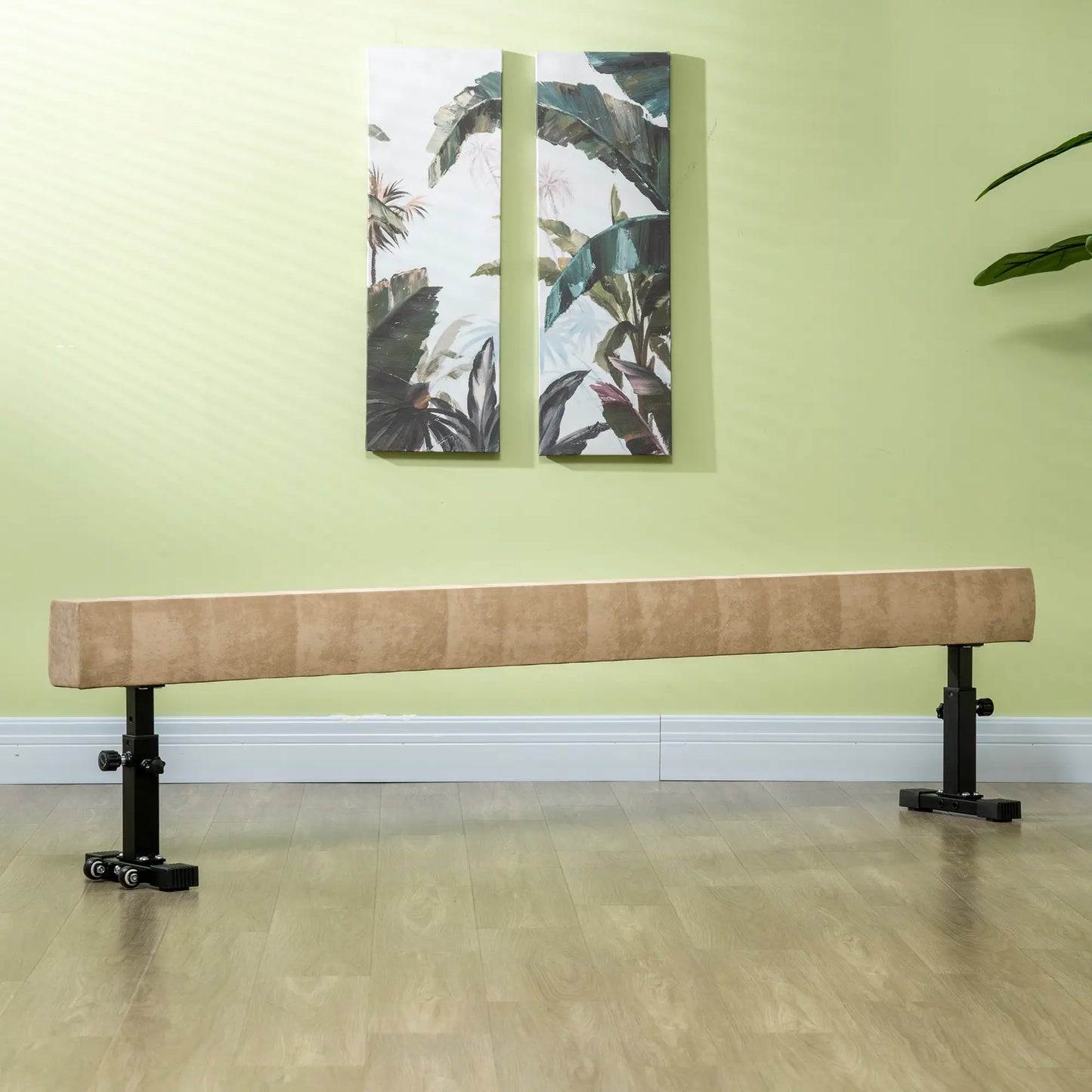 7.5ft Adjustable Balance Beam, Gymnastics Equipment with Wheels, for Training Aerobic Equipment at Gallery Canada