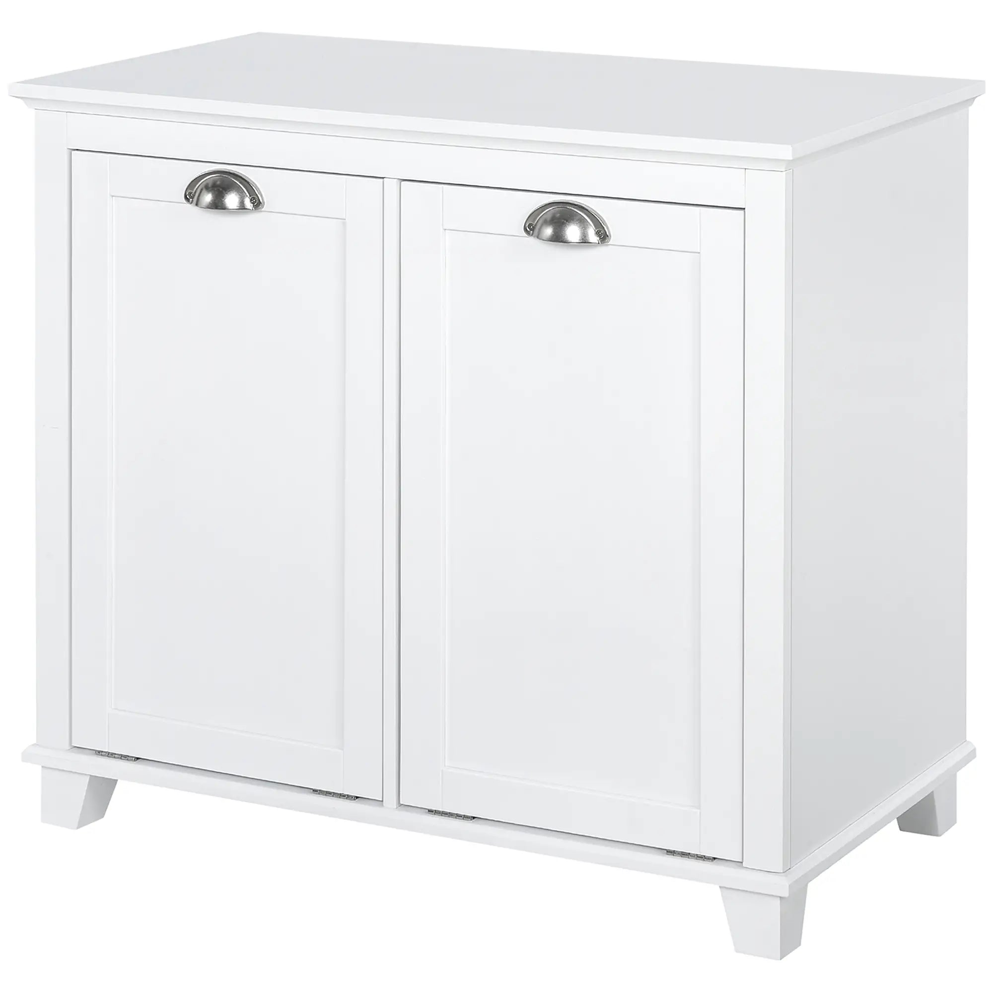 Tilt-Out Laundry Cabinet, Bathroom Organizer, 2-Compartment Hamper, White Bathroom Cabinets at Gallery Canada
