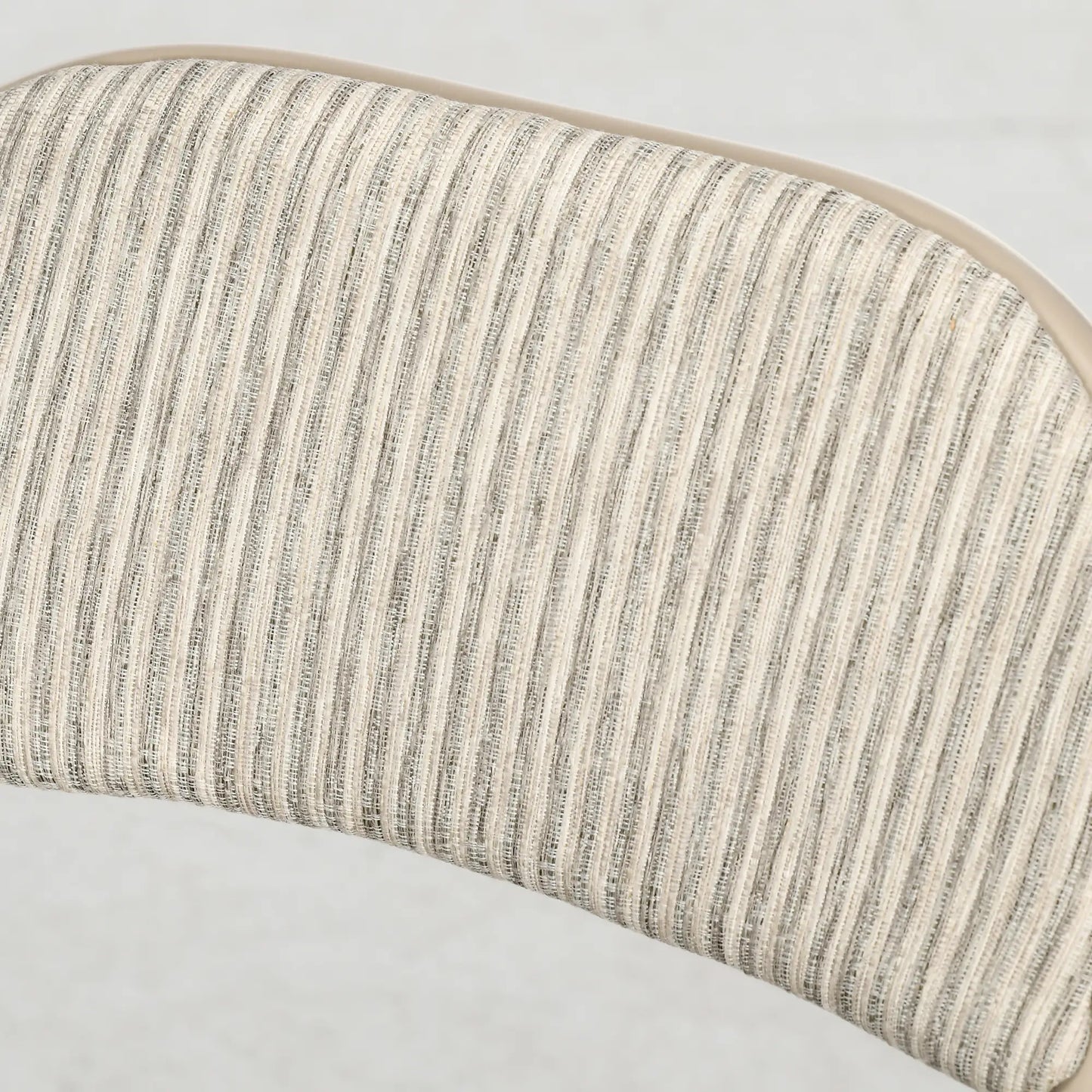 Set of 6 Metal Foldable Chairs, Linen Padded, Beige Dining Chairs at Gallery Canada