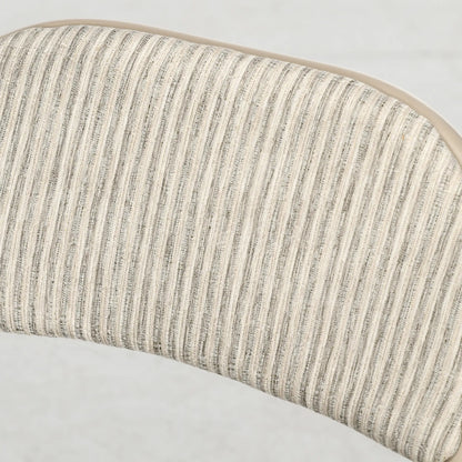 Set of 6 Metal Foldable Chairs, Linen Padded, Beige Dining Chairs at Gallery Canada