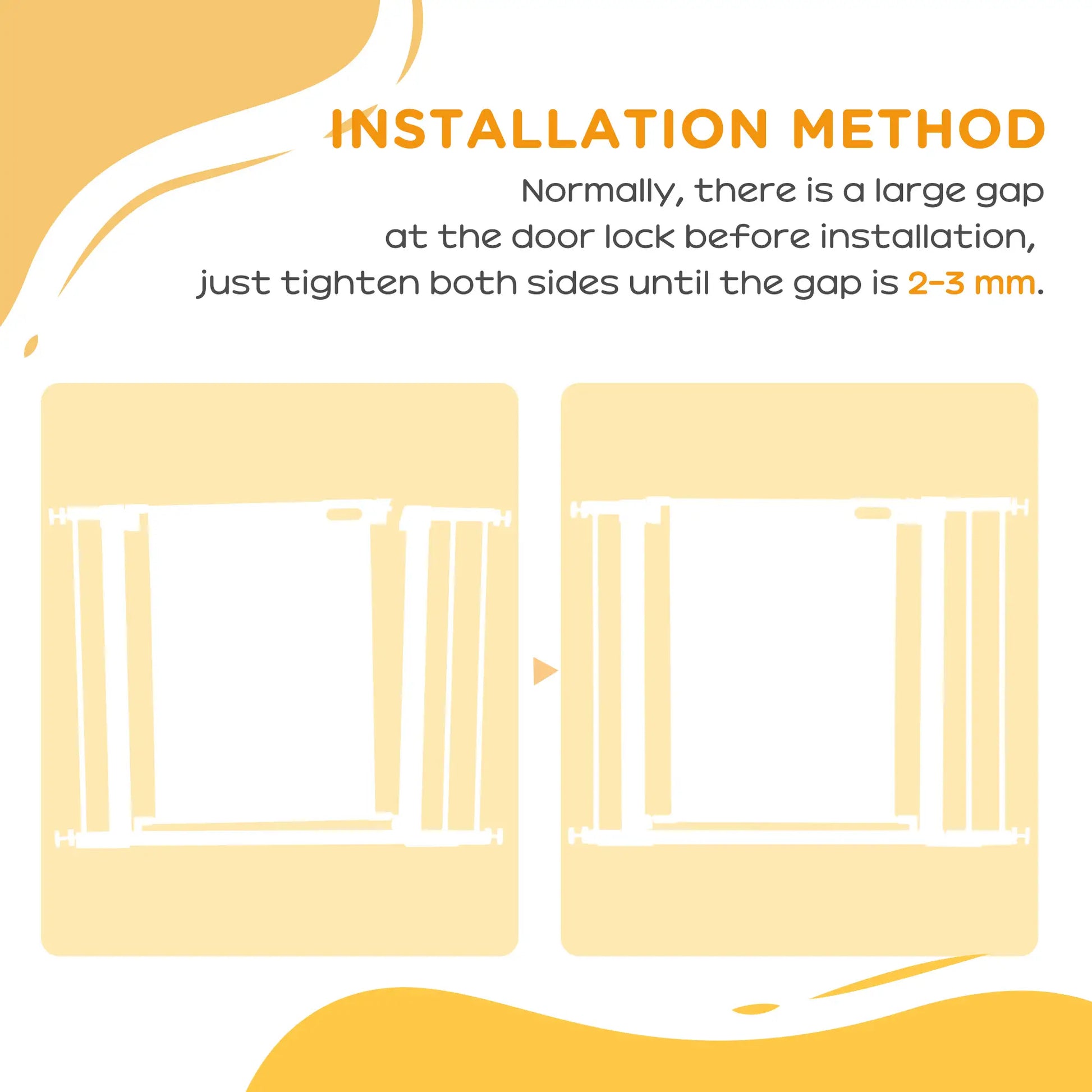 29.5"-40.6" Metal Pet Gate, Auto Closing Door, Double Locking, Black Houses, Kennels & Pens at Gallery Canada