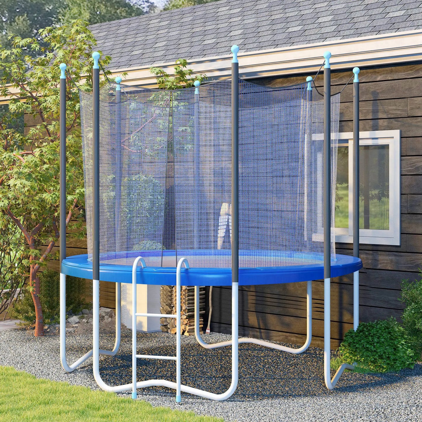 12FT Trampoline Spring Cover, Waterproof Tear-Resistant, Blue Trampolines at Gallery Canada
