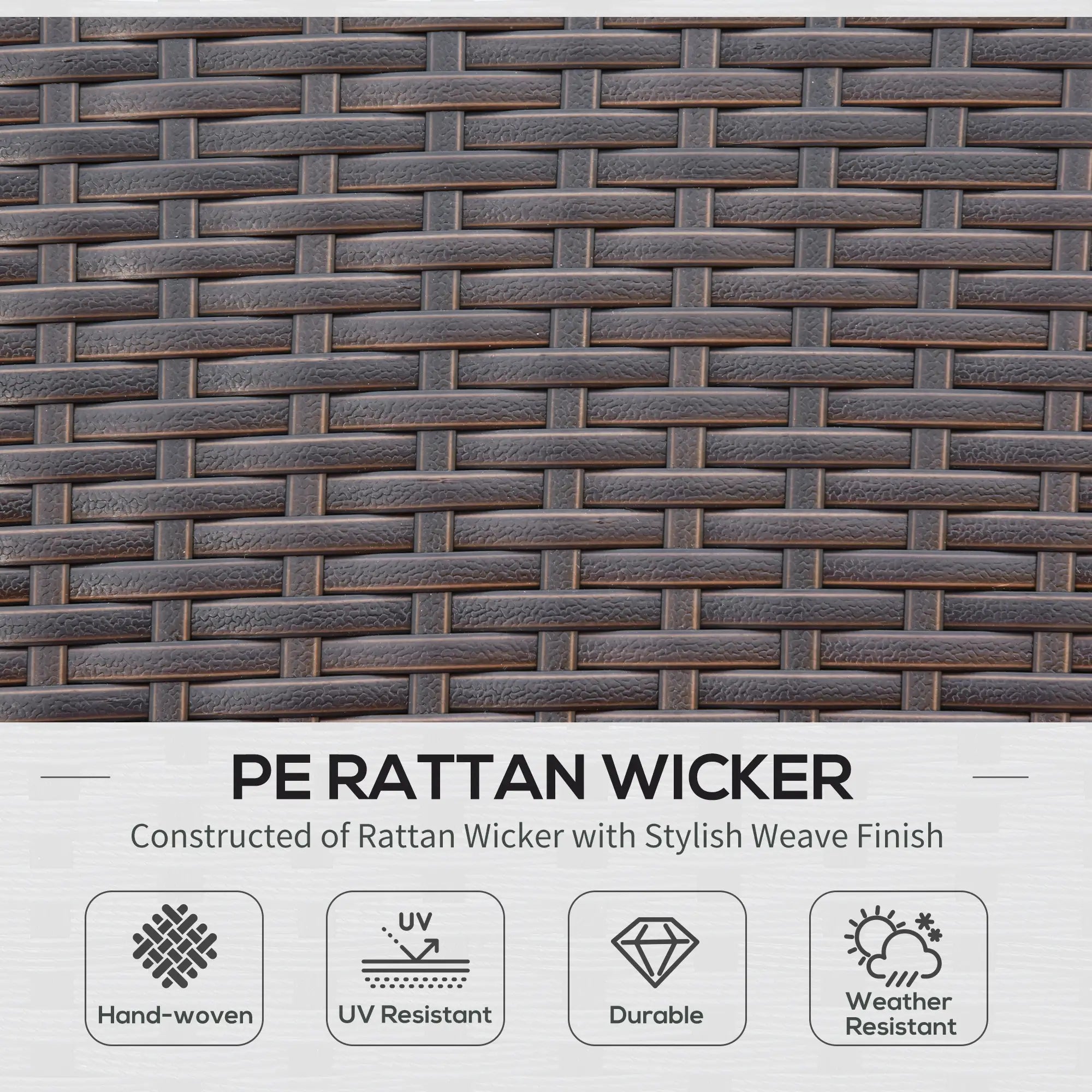 4 PCS PE Rattan Wicker Sofa Set, Outdoor Conversation Furniture, Two Tier Tea Table, Cushions, Red Patio Furniture Sets at Gallery Canada