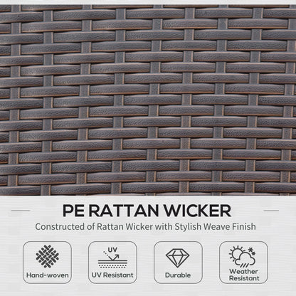 4 PCS PE Rattan Wicker Sofa Set, Outdoor Conversation Furniture, Two Tier Tea Table, Cushions, Red Patio Furniture Sets at Gallery Canada