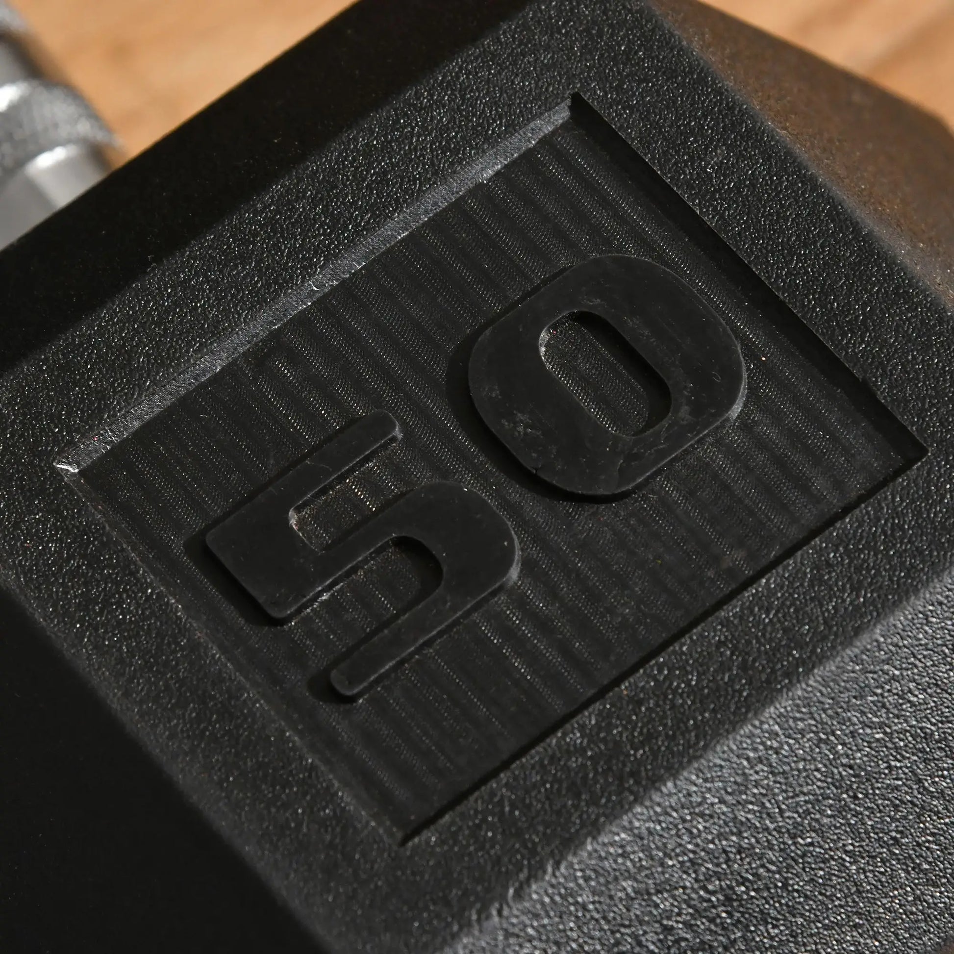 50lbs Rubber Hex Dumbbells, Hand Weight, Home Gym, Black Dumbbells & Barbells at Gallery Canada