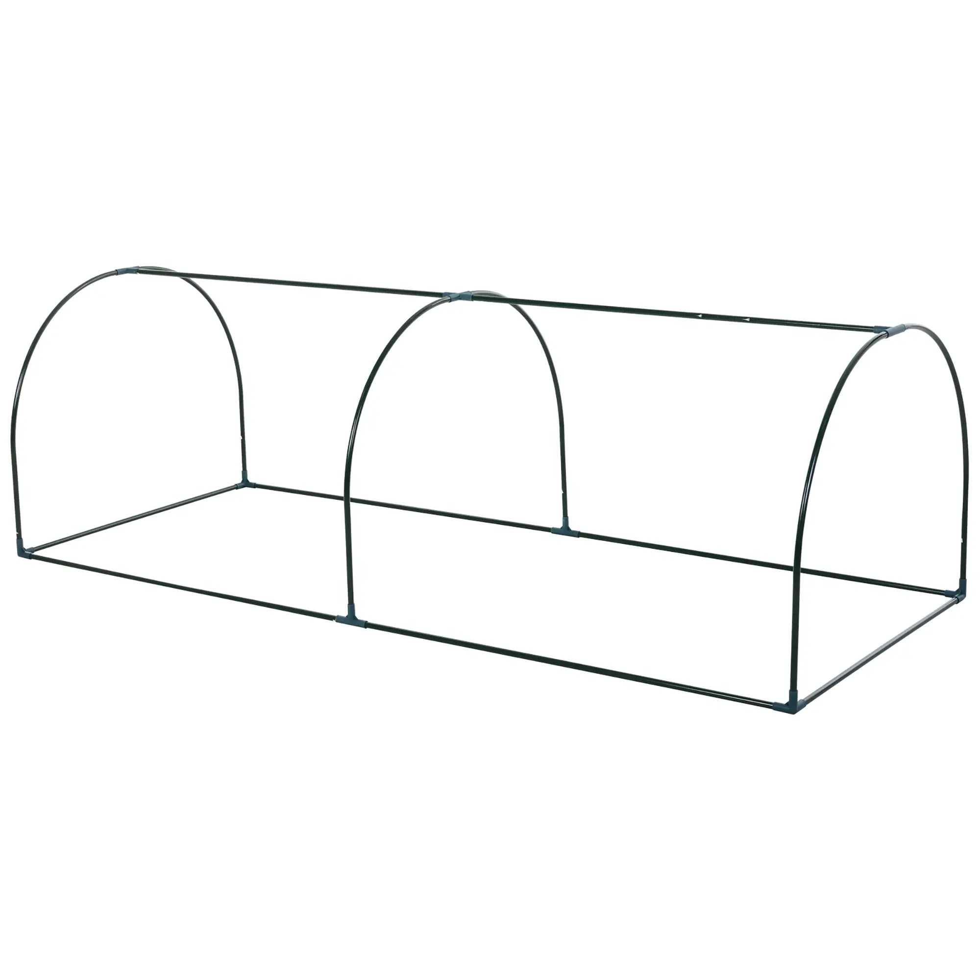 8' x 3' x 2.6' Mini Greenhouse, Portable with Zippered Doors, Clear Mini Greenhouses at Gallery Canada