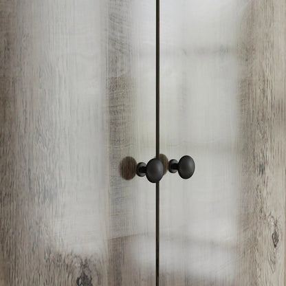 Modern Wardrobe Closet, 2 Drawers, Hanging Rod, Grey Clothing Storage at Gallery Canada