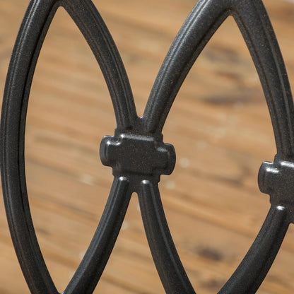 2 PCs Dining Chairs, Outdoor Armchairs, Stackable, Black Patio Chairs at Gallery Canada