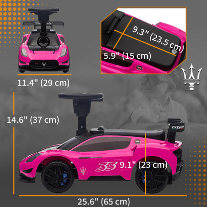 Maserati GT2 Baby Sliding Car, Storage Music Horn, 18-60 Months, Pink Push Cars for Toddlers at Gallery Canada