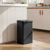 10.6 Gal (40 L) Poubelle Automatique, Couvercle à Fermeture Douce, Noir
