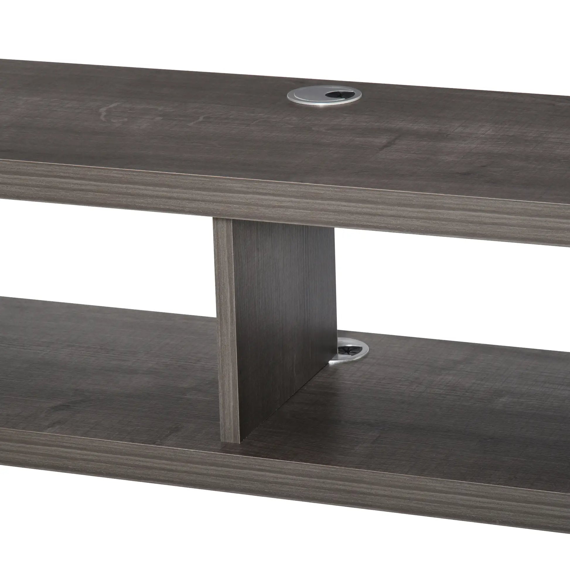 Floating TV Stand for 50" TVs, Wall Mounted, Wood Grain, Dark Grey TV Stands at Gallery Canada