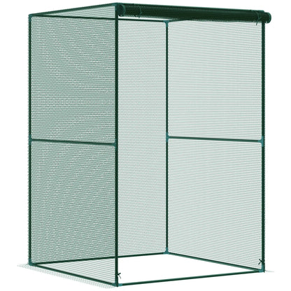 4' x 4' Walk-In Greenhouse, Roll-Up Zipper Door, Dark Green Greenhouses at Gallery Canada