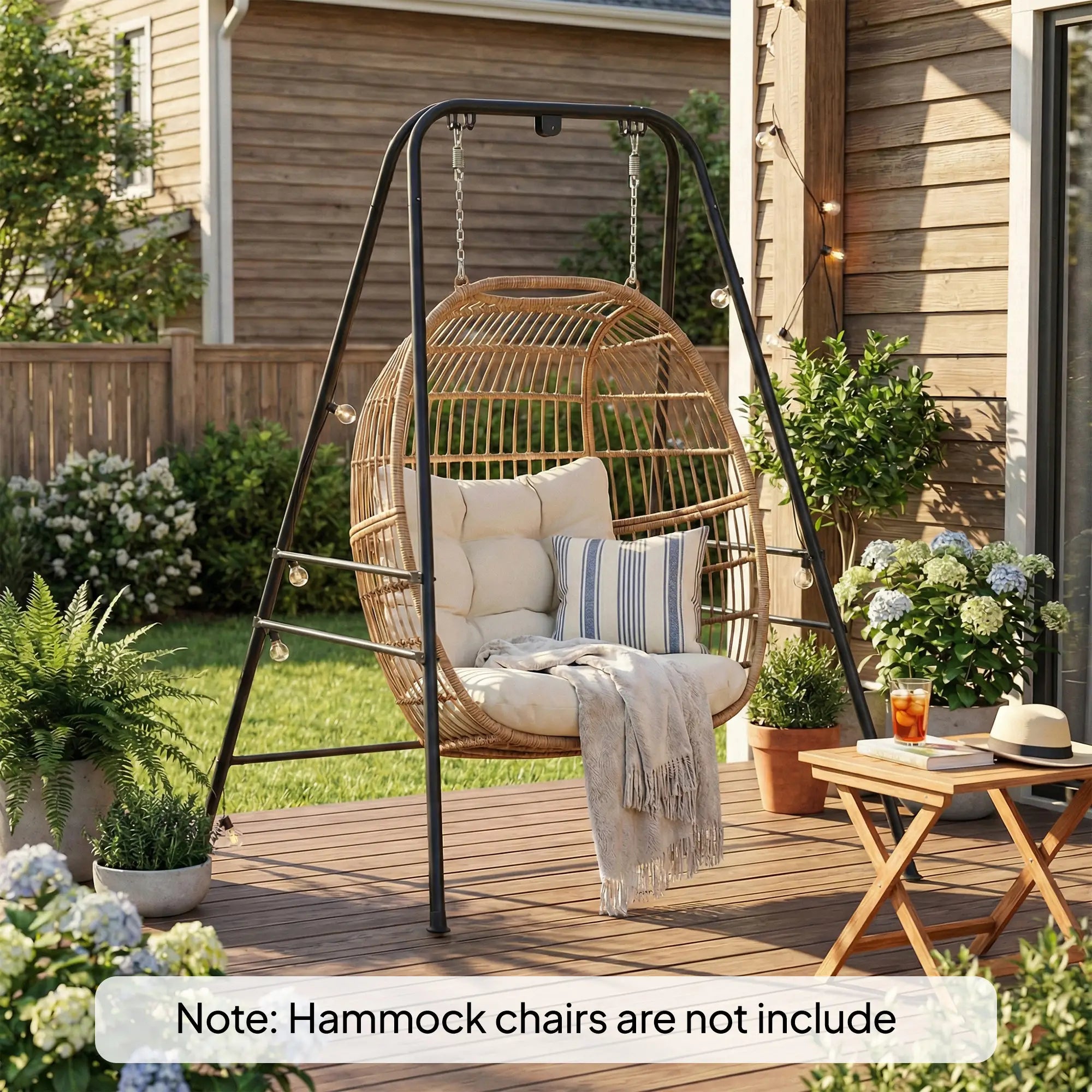 Hanging Hammock Stand, Porch Swing Chair, Indoor Outdoor Construction Hammock Stands at Gallery Canada