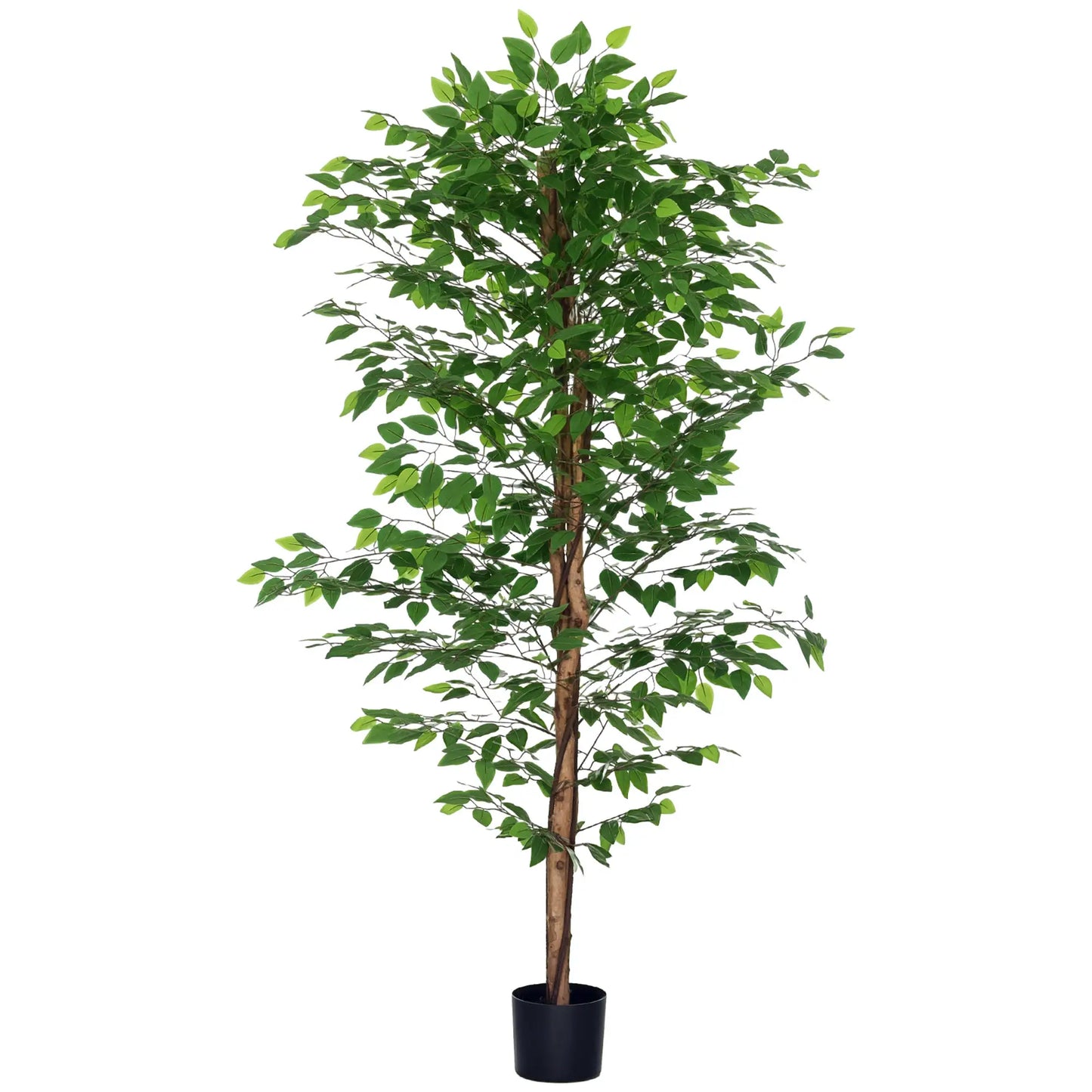 6ft Artificial Ficus Tree, Indoor Fake Plant with Pot Artificial Trees at Gallery Canada