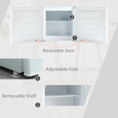 1.1 Cu. Ft. Mini Freezer, Compact Upright, Reversible Door, White Small Kitchen Appliances at Gallery Canada