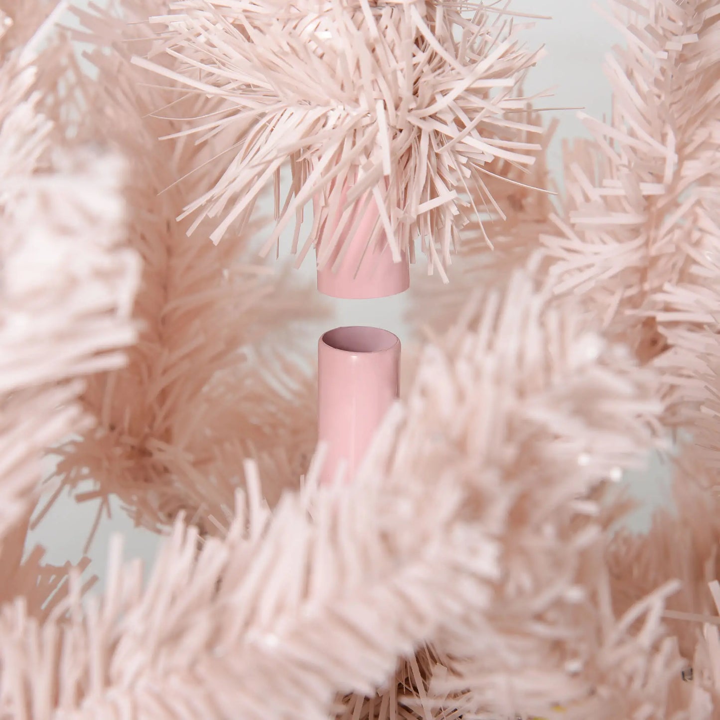 6ft Artificial Christmas Tree, Pine Realistic Branches, Auto Open, White, Pink Pencil Christmas Trees at Gallery Canada