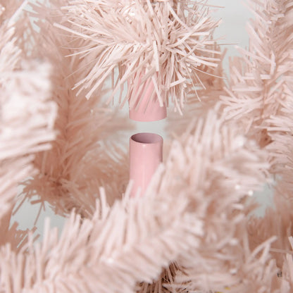 6ft Artificial Christmas Tree, Pine Realistic Branches, Auto Open, White, Pink Pencil Christmas Trees at Gallery Canada