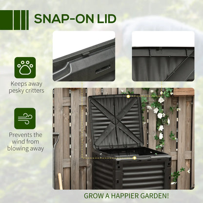 Outdoor Compost Bin, Fast Soil Creation, 80 Gallon, Green Outdoor Compost Bin at Gallery Canada