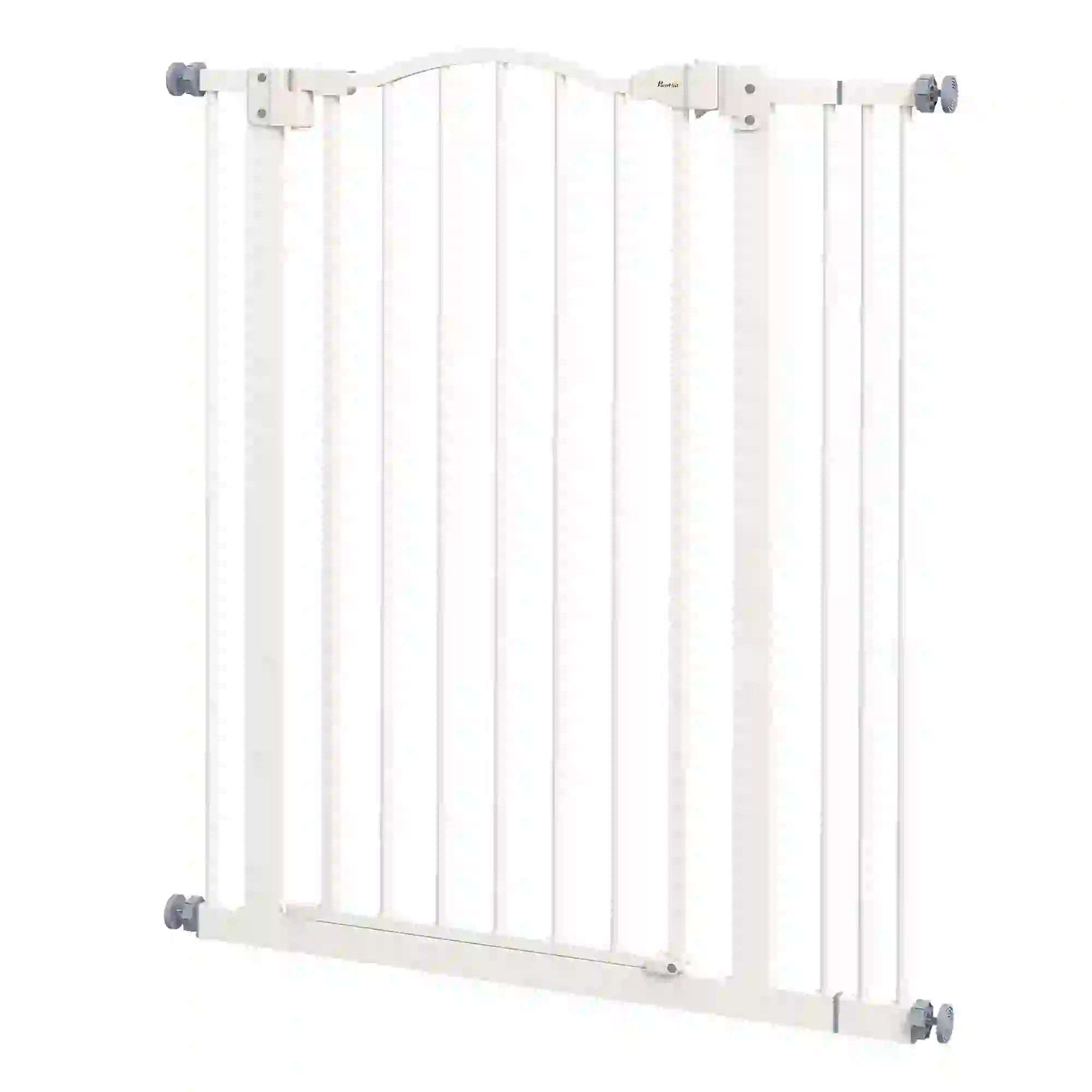 Extra Tall Dog Gate with Door, Pressure Fit, Auto Close, 29