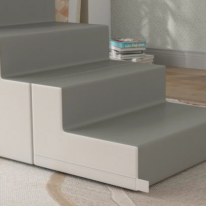 2-Piece Soft Play Kids Foam Set, for Crawl and Climb, Light Grey Kids Gym & Playmats at Gallery Canada