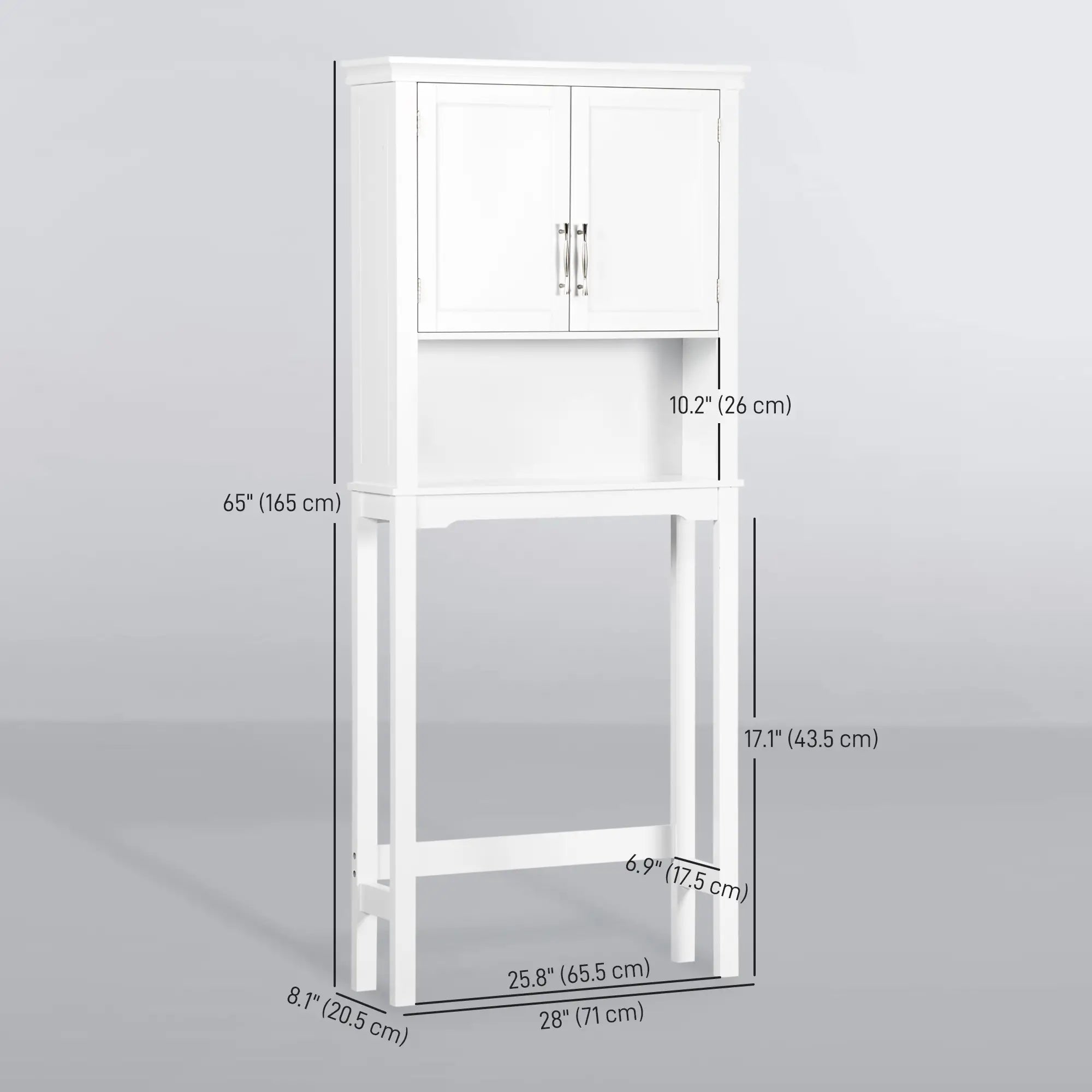 Over Toilet Storage Cabinet, Bathroom Cabinet with Doors, Shelves Over The Toilet Storage at Gallery Canada