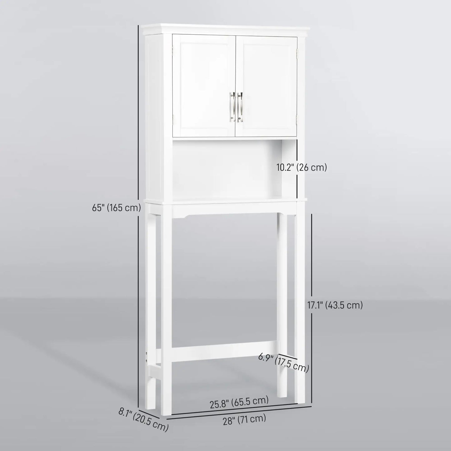 Over Toilet Storage Cabinet, Bathroom Cabinet with Doors, Shelves Over The Toilet Storage at Gallery Canada