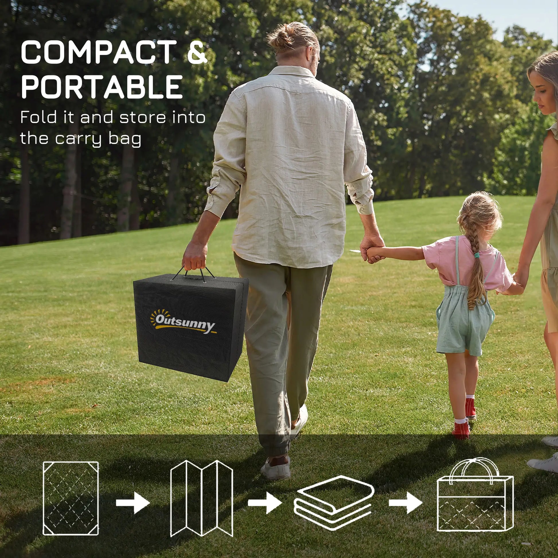 Waterproof Outdoor Rug, 6' x 9', Reversible RV Mat, Grey & White Garden Decor at Gallery Canada