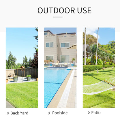 Hanging Rope Hammock Swing, Indoor Outdoor, Cotton-Polyester, Cream White Hammock Swings at Gallery Canada