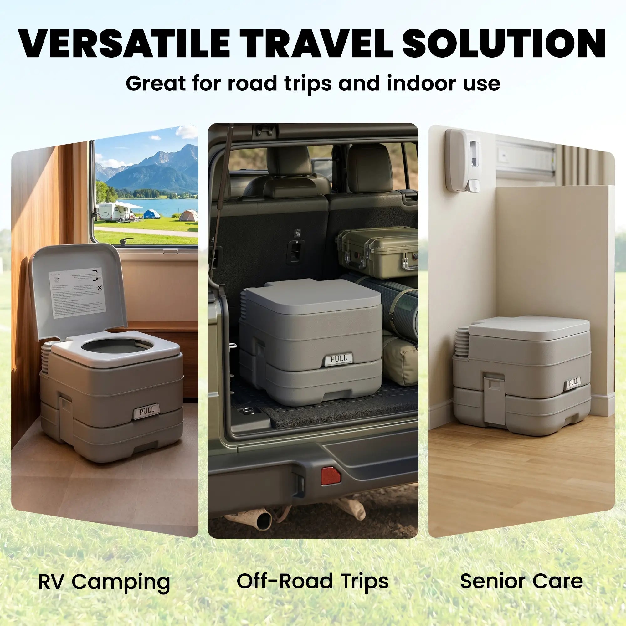 Portable Travel Toilet, Flushable Tank, Camping, Boating, 2.6 Gallon (10L) Camping Toilets at Gallery Canada