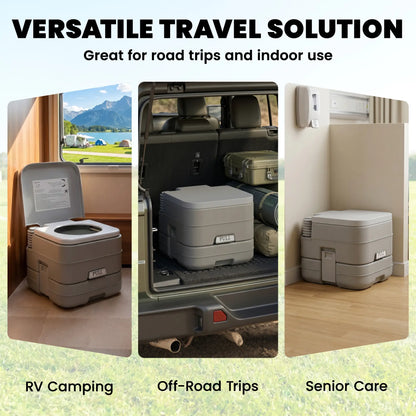 Portable Travel Toilet, Flushable Tank, Camping, Boating, 2.6 Gallon (10L) Camping Toilets at Gallery Canada