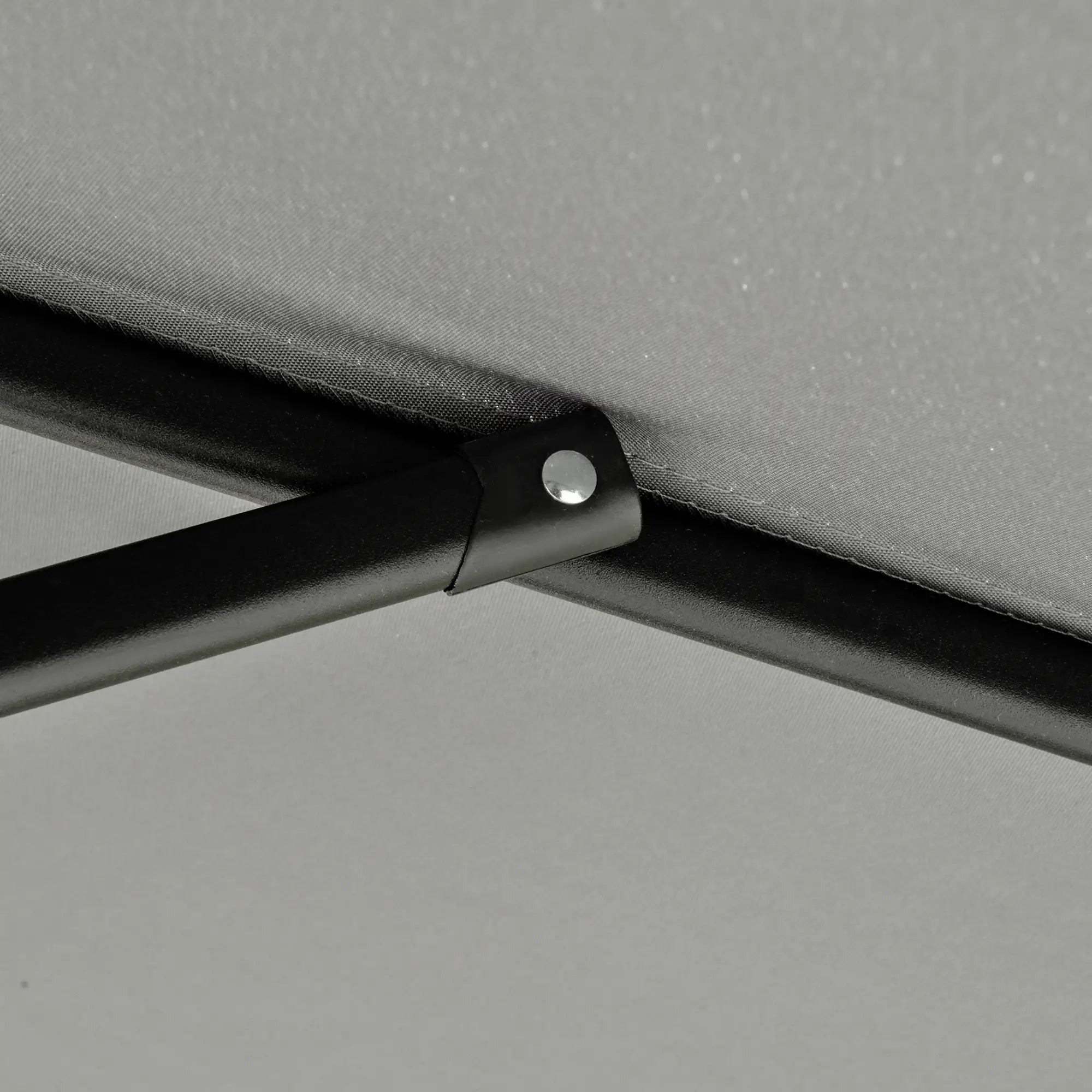 11FT Offset Hanging Patio Umbrella, Easy Tilt, Cross Base, 8 Ribs, Dark Grey Cantilever Umbrellas at Gallery Canada