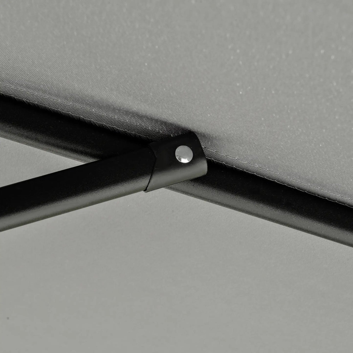 11FT Offset Hanging Patio Umbrella, Easy Tilt, Cross Base, 8 Ribs, Dark Grey Cantilever Umbrellas at Gallery Canada