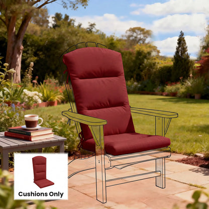 Patio Chair Cushion For Adirondack Chairs, Wine Red Patio Chair Cushions at Gallery Canada