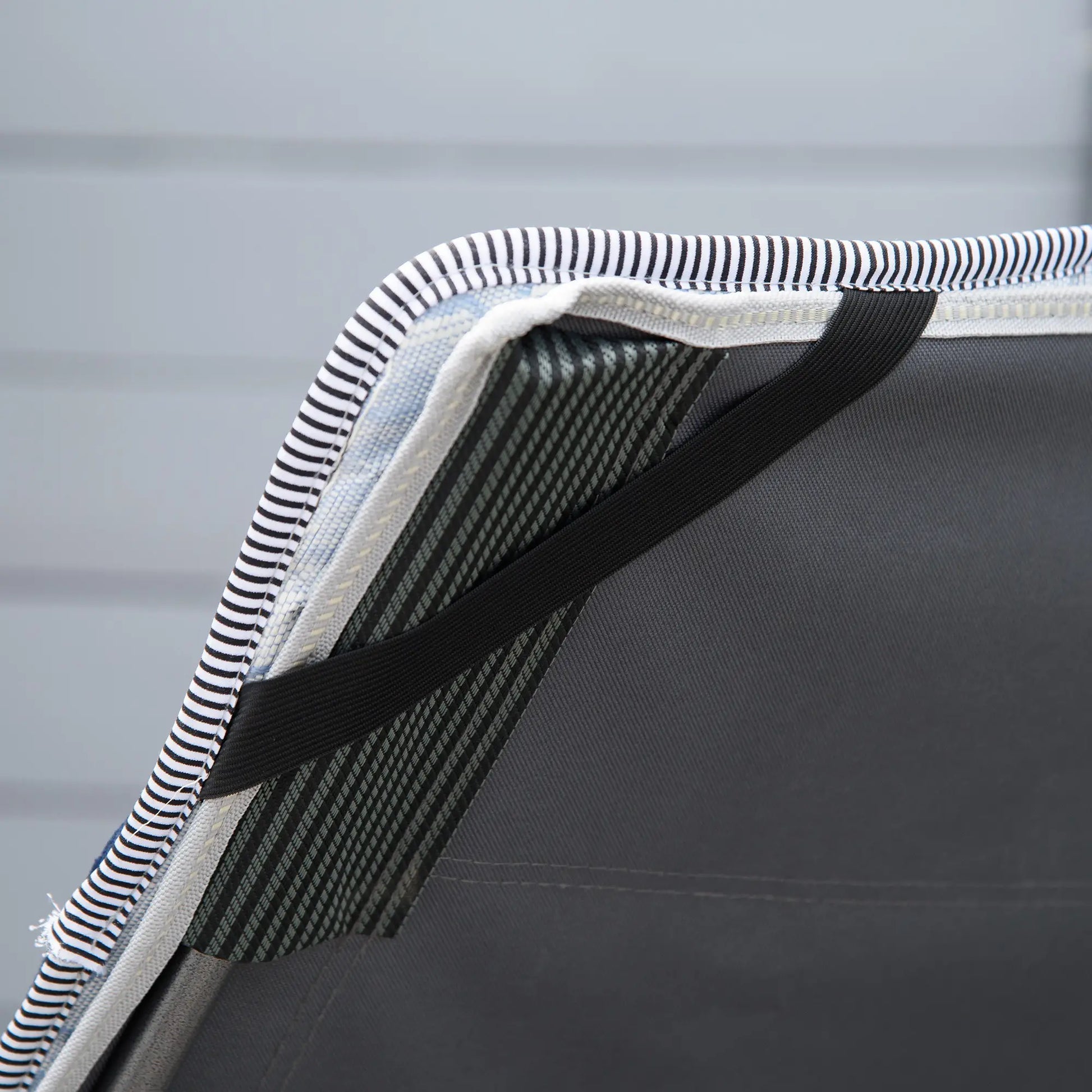 Folding Camping Cot with Mattress, Pillow, Double Layer Oxford, Carry Bag, Grey and Blue, Grey, Blue Camping Cots at Gallery Canada