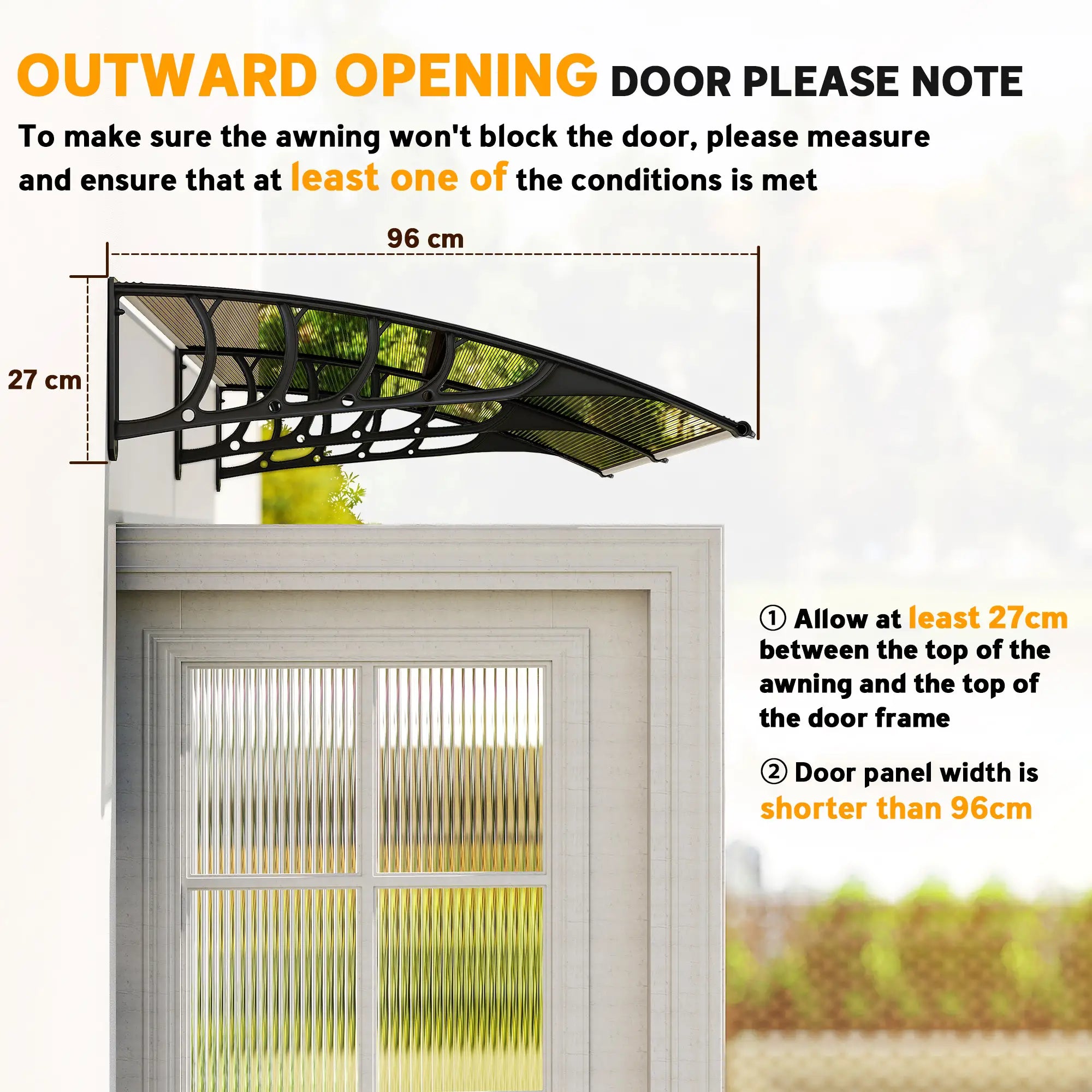 Polycarbonate Window Awning, 40