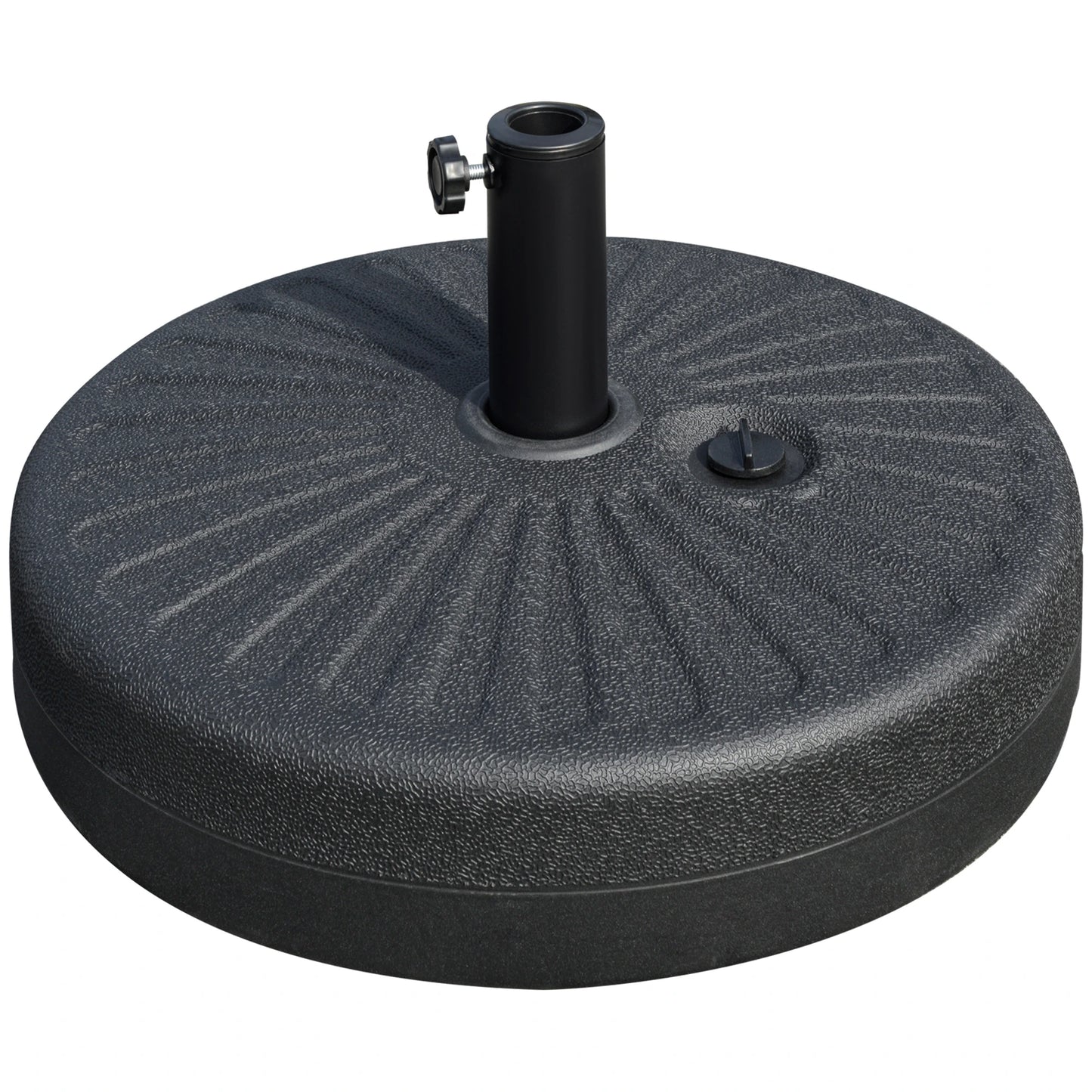 48 lb Heavy Duty Patio Umbrella Base, Water Filled Stand, Black Umbrella Bases Black at Gallery Canada