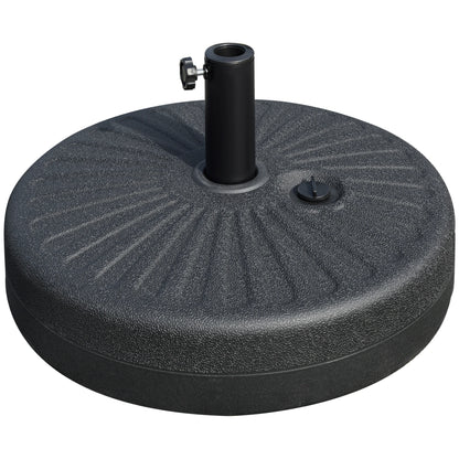 48 lb Heavy Duty Patio Umbrella Base, Water Filled Stand, Black Umbrella Bases Black at Gallery Canada